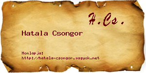Hatala Csongor névjegykártya